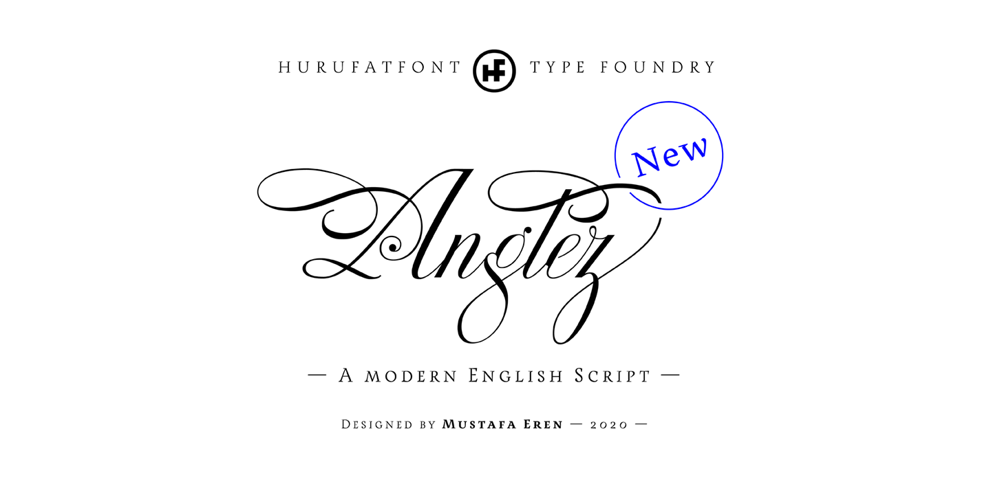 Anglez Script Font preview